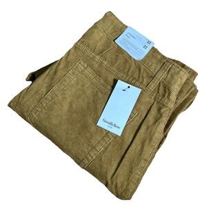 Goodfellow Men’s 32x32 Brown Corduroy 5 Pocket Pants Stretchy Straight Leg NWT